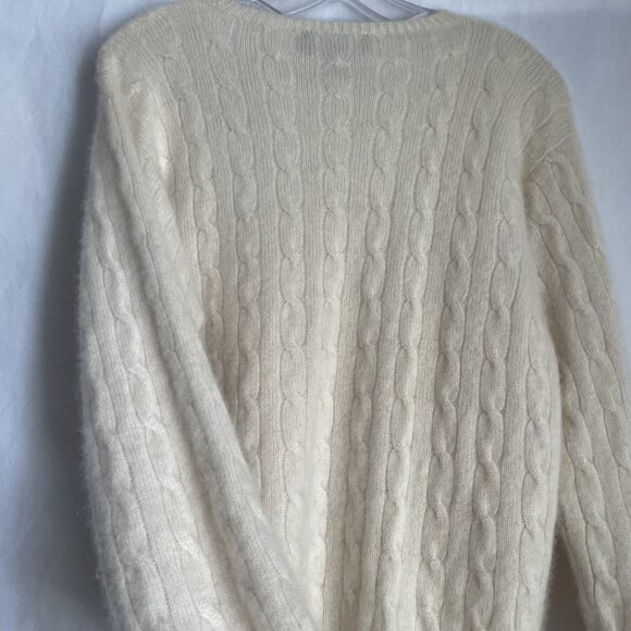 Polo by Ralph Lauren Cream Cable Knit Sweater - Picture 10 of 16